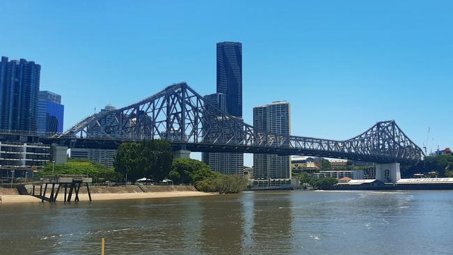 Both Story Bridge footpaths were closed on March 5 and will remain shut for at least a few more weeks. Picture: Jeff Rodwell