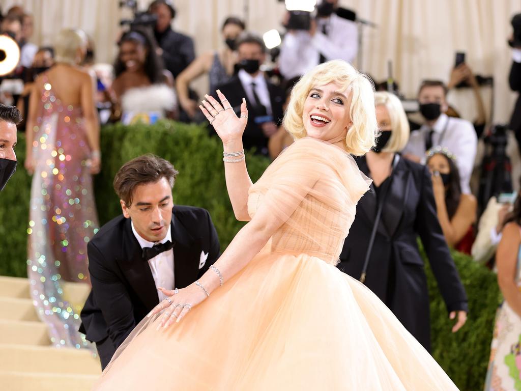 A wave on the steps of the Met. Picture: Getty Images