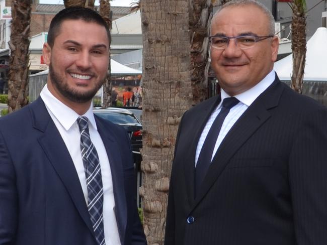 Former Auburn deputy mayor Salim Mehajer and mayor Ronney Oueik.