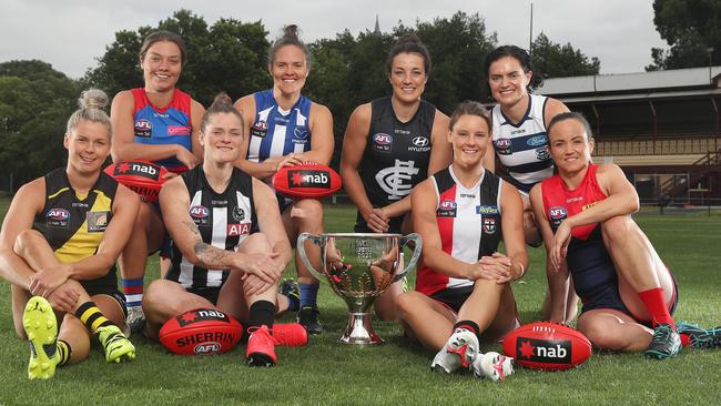 The AFL commission has met with AFLW captains over the CBA. Picture: Michael Klein