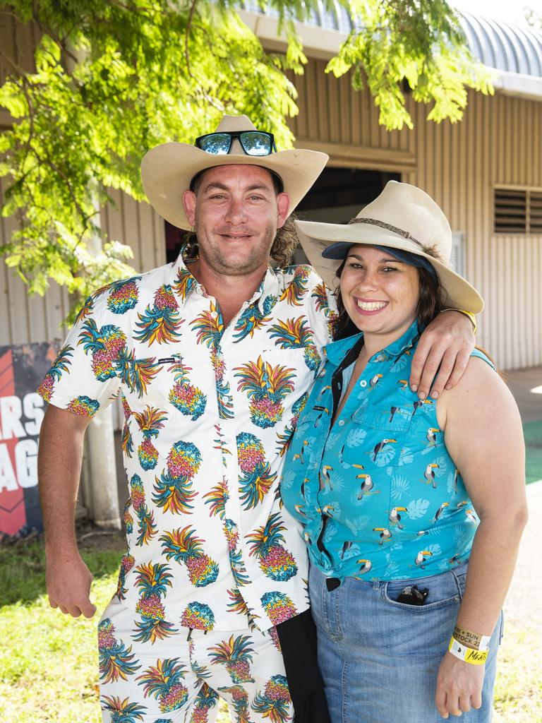 Russell Thompson and Samantha Jarvie at Meatstock at Toowoomba Showgrounds, Friday, April 8, 2022. Picture: Kevin Farmer