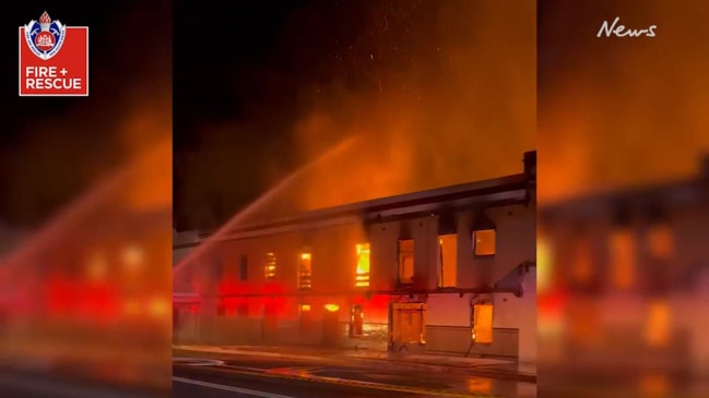 FRNSW video of Yass Commercial Hotel fire