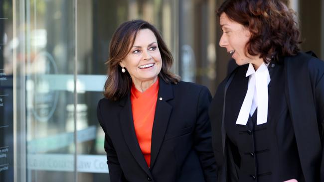 Lisa Wilkinson pictured leaving federal court, Sydney CBD on Tuesday. Picture: NCA NewsWire / Damian Shaw