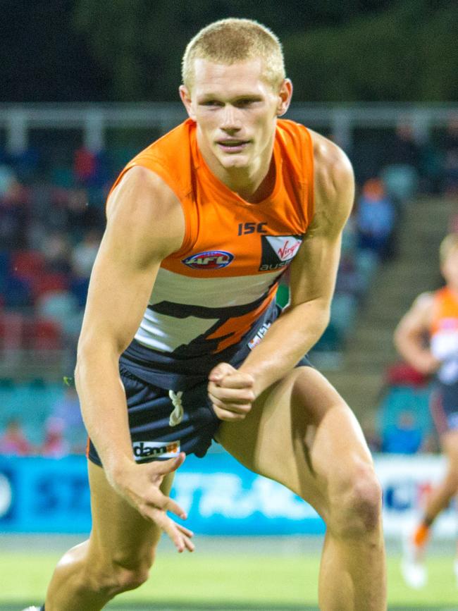 Adam Treloar during his GWS Giants days.