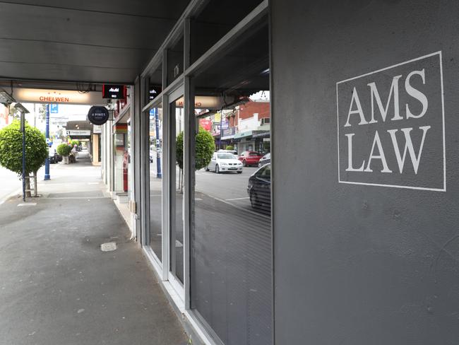 AMS Lawyers office in Ivanhoe. Picture: David Crosling