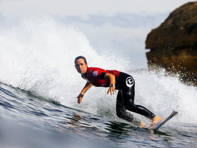 Two-time WSL Champion Tyler Wright fought back from a life-threatening illness. Picture: Matt Dunbar/World Surf League/Getty Images