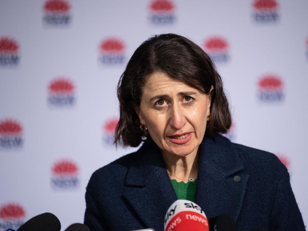 NSW Premier Gladys Berejiklian has capped supermarket visits to one person per household. Picture: NCA NewsWire/James Gourley