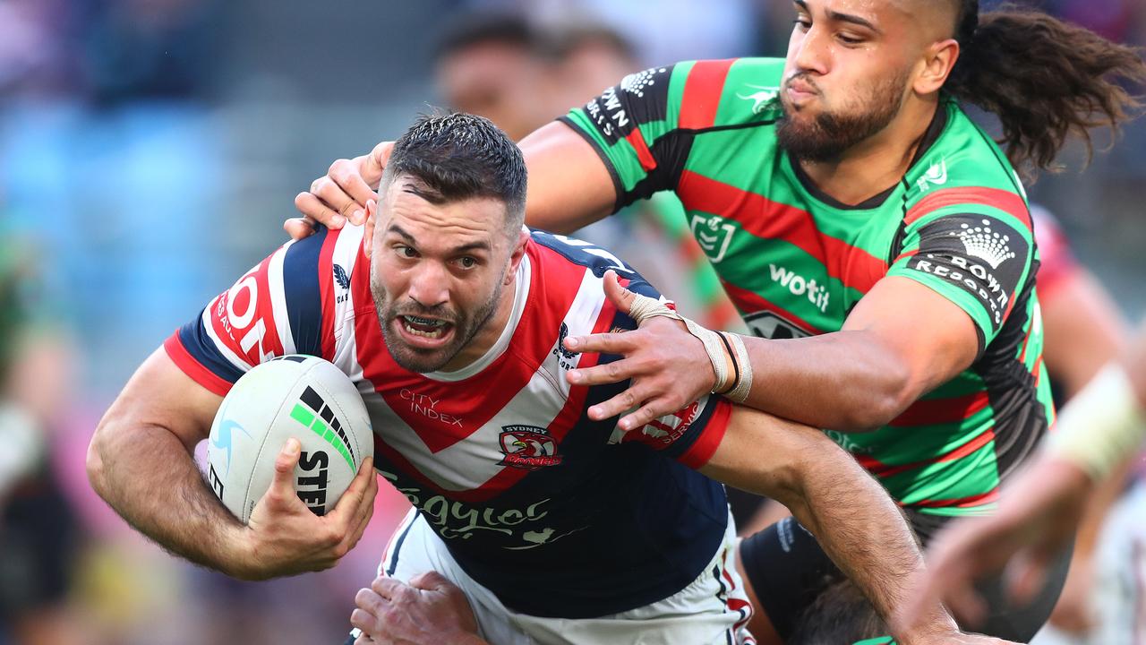 James Tedesco in action during last year’s finals series against the Rabbitohs. Picture: NRL Photos