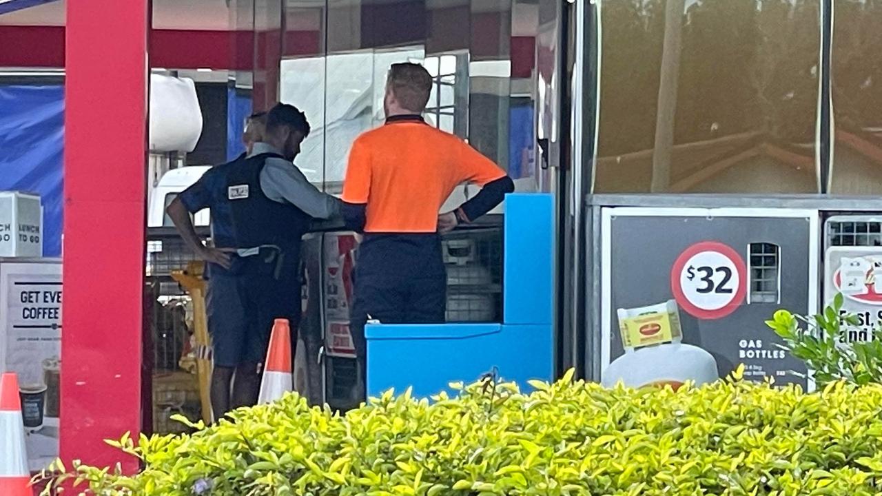 Shell Express in Nathan St, Townsville, was allegedly the scene of an armed robbery involving a shotgun in the morning of July 6, 2023. Picture: Daniel Shirkie