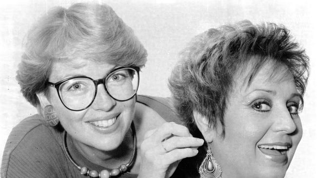 1989: ABC TV newsreader Jane Doyle looking at the earrings Jane bought for Wills in Peru, February, 1989.