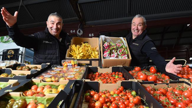 Number 2: John and Rocco Tripodi of JT’s Fruit and Vegetable Supply, Queen Victoria Market. Picture: Josie Hayden