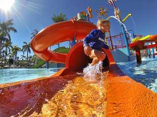 One lucky family will win a holiday at the Oaks Oasis Resort Adventure Park, in Caloundra, Sunshine Coast. Picture: Contributed