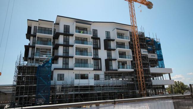 NEARLY FINISHED: Scaffolding has been pulled down off the sides of Inspire South Central, with the project expected to be finished by May.