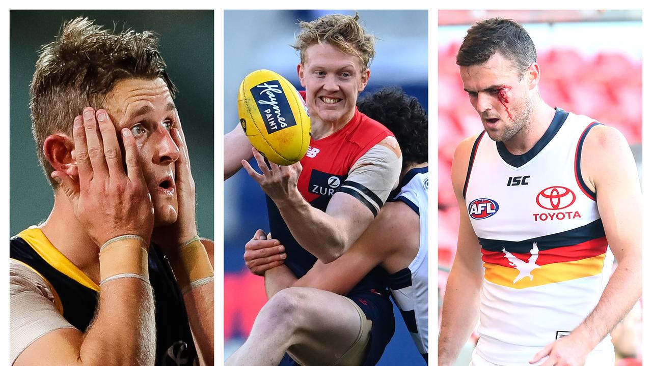 Adelaide's Crouch brothers and Melbourne's Clayton Oliver rack up the numbers, but do they do any damage?