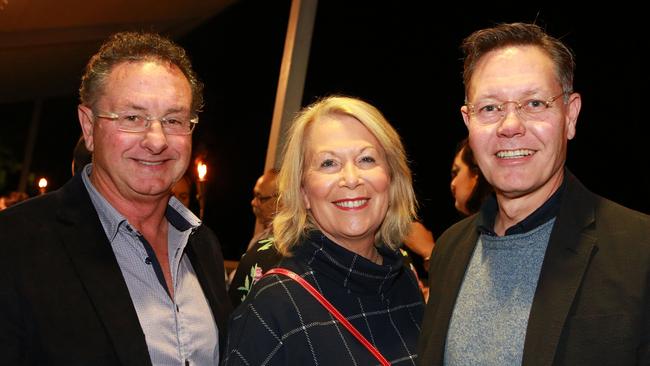 At the Grace Roberts Award Dinner in July 2017: Paul Amos with previous mayor Denise Knight and previous Councillor Michael Adendorff.