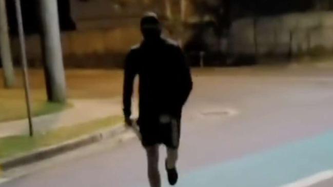 A young jogger was chased with a machete in a chilling attempted robbery in north Brisbane. Picture: Seven News