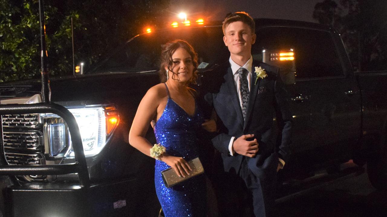 Students stunned on the red carpet at Our Lady of Southern Cross College's formal for 2023. Picture: Emily Devon