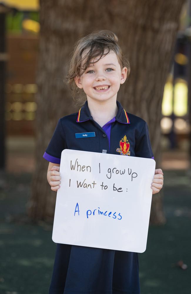 The Glennie School prep student Holly on the first day of school, Wednesday, January 29, 2025. Picture: Kevin Farmer