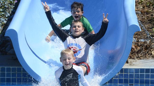 Grafton Aquatic Centre waterslide.Photo Adam Hourigan / The Daily Examiner