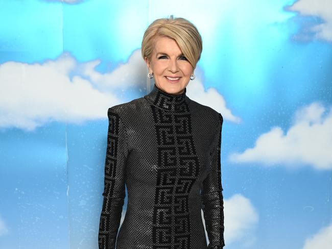 The ever well-dressed Julie Bishop has accumulated a throng of new friends since leaving politics. Picture: James Gourley