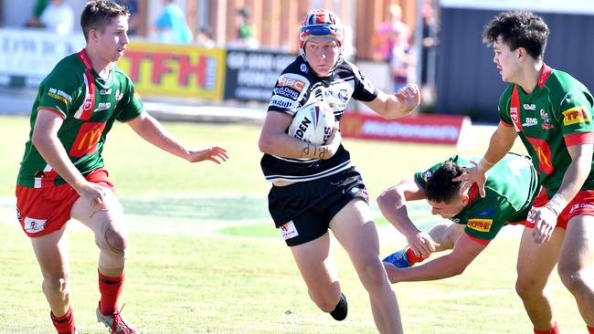 Tweed player Jaylan De GrootMal Meninga Cup under 18 rugby league semi-final between Wynnum Manly and Tweed Heads Seagulls.Saturday April 24, 2021. Picture, John Gass