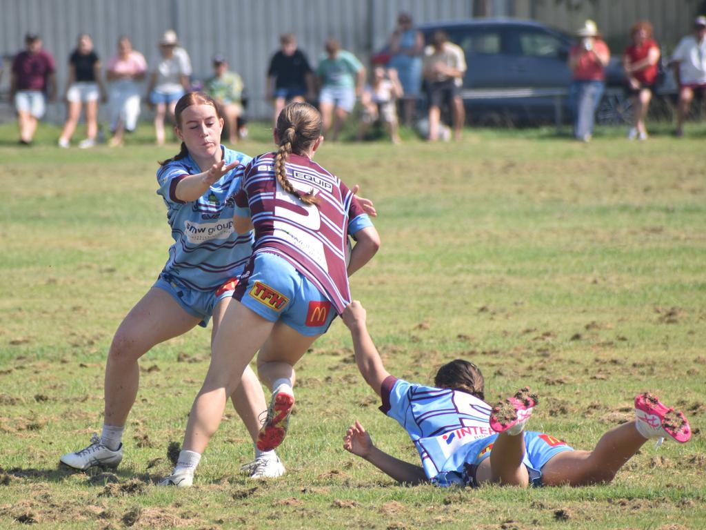 CQ Capras under-17 girls intra-squad trial game at Kettle Park, Rockhampton, on January 19, 2025.