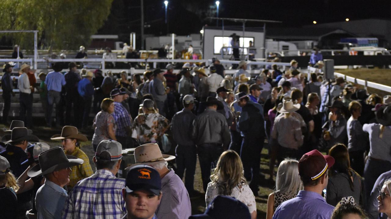 Spectators enjoyed the events on the first night of this year's Stock Horse Sale.