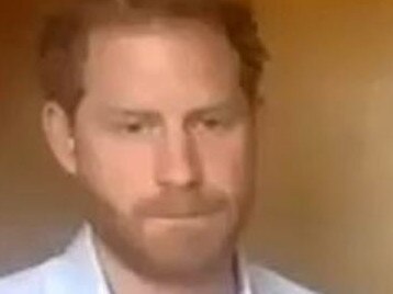 Prince Harry and Meghan Markle on Zoom call with young leaders. Picture: Queen's Commonwealth Trust