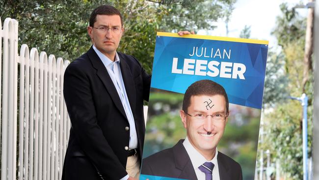 Julian Leeser faced anti-Semitic attacks during the 2019 federal election campaign. Picture: David Swift.