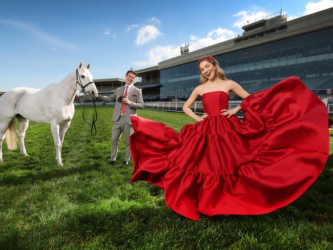 The new Caulfield Cup precinct has been designed to keep punters close to the action. Picture: David Caird