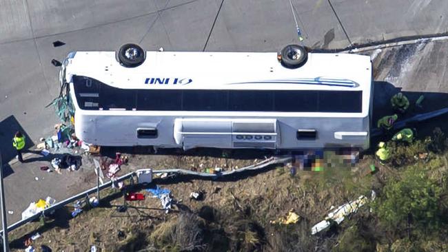 Ten passengers died and 25 were hospitalised. Picture: NCA NewsWire / Christian Gilles