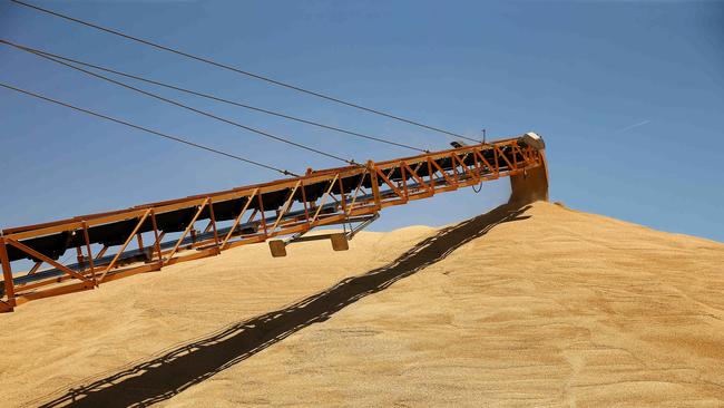 A GrainCorp receival site in Victoria. Picture: Andy Rogers