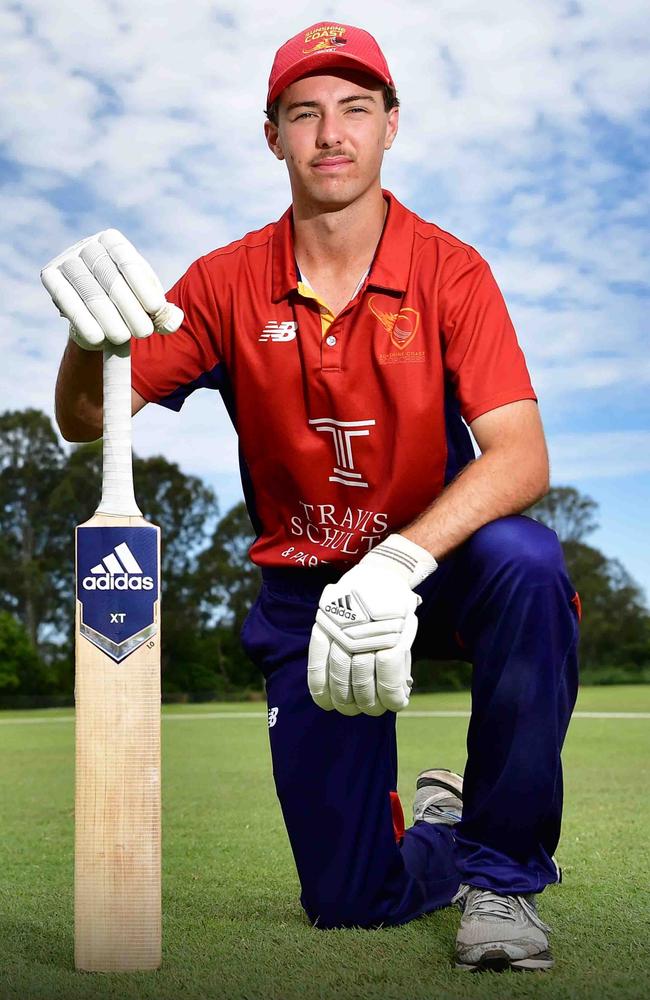 Sunshine Coast Scorchers player, Brodie Murphy, who has been selected in the Queensland U19 team for the National Titles in Adelaide. Picture: Patrick Woods.