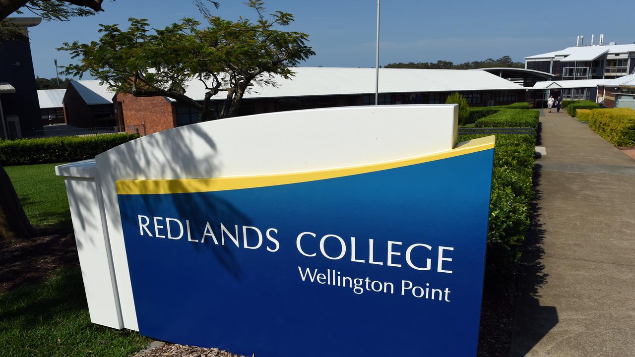 The entrance to Redlands College in Wellington Point. Picture: AAP Image/Dan Peled