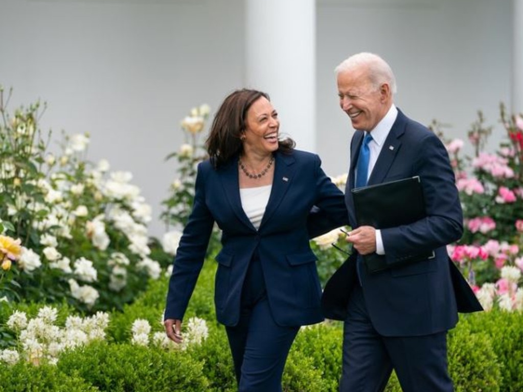 Mr Biden posted this picture on X on Sunday, endorsing Kamala Harris as Democrat nominee.