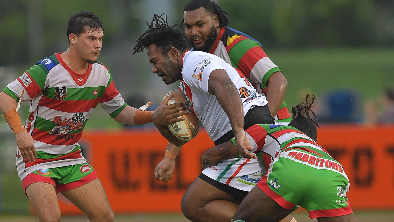 Nightcliff Dragons and South Darwin Rabbitohs always rise to the occasion for the Chico Motlop Shield. Picture: Pema Tamang Pakhrin