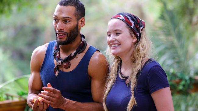 Jungle favourite: Holtznagel and Josh Gibson on I'm A Celebrity ... Get Me Out Of Here: Picture: Channel Ten