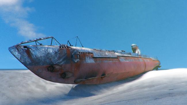 Divers will examine a Japanese WWII submarine sunk off the coast of Darwin in 1942 for the first time. Picture: Supplied