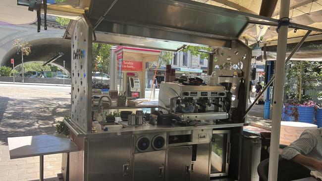 The long-term business owner has been fined over the coffee cart