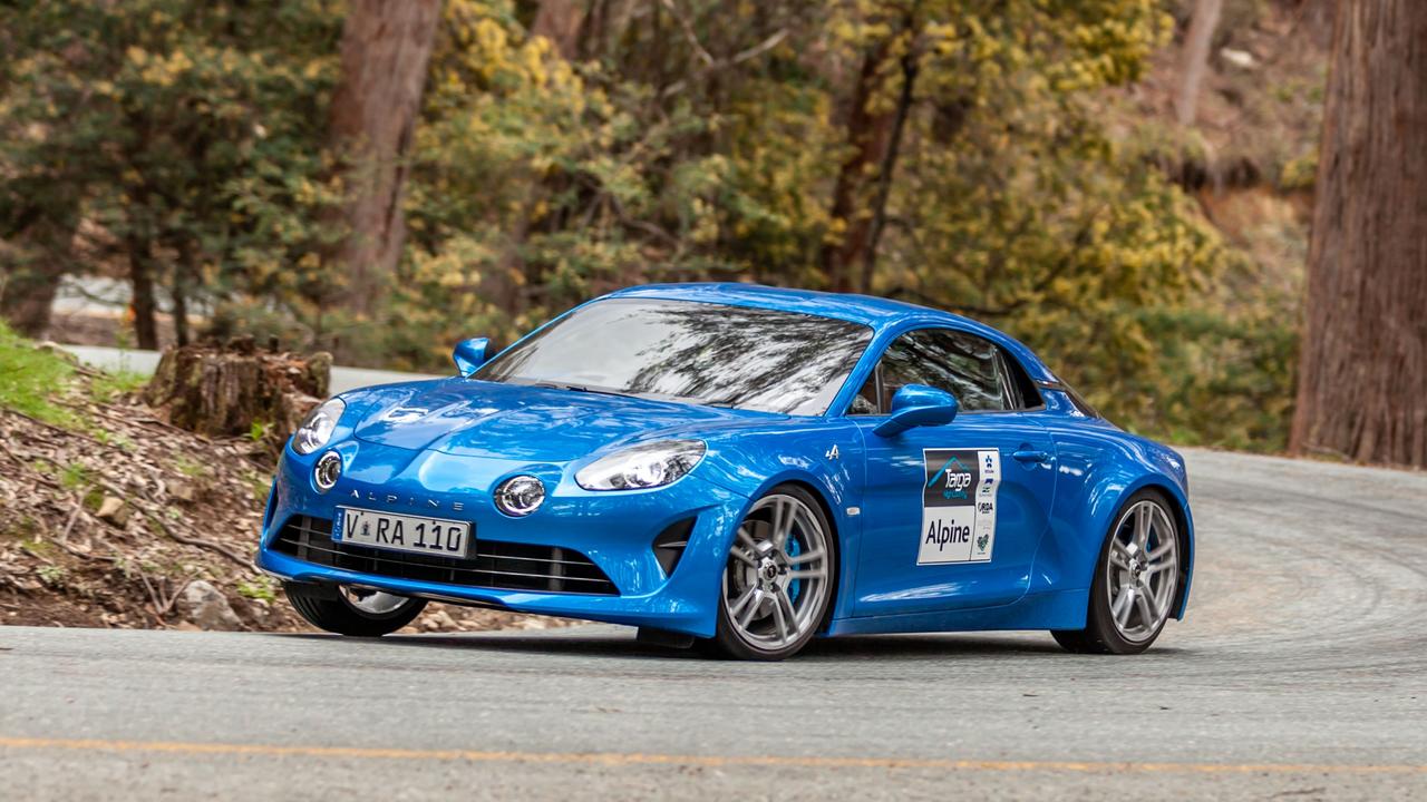 2018 Alpine A110 sports coupe.