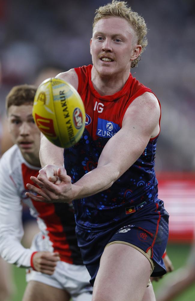 Four-time Melbourne best and fairest winner Clayton Oliver. Picture: Michael Klein