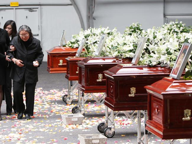 The Lin family funeral.