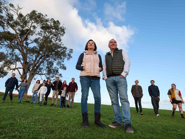 22-23/6/2024Kate Moore and twin Rob Emms  at KateÃs and husbands (Phil) farm at Boyup Brook and all the family, 3 generations.Pic Colin Murty