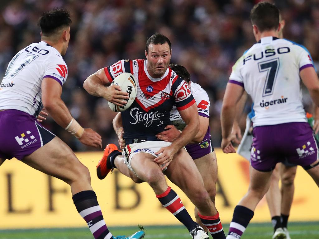 Boyd Cordner during the 2018 NRL Grand Final between the Sydney Roosters and Melbourne Storm at ANZ Stadium. Picture. Phil Hillyard