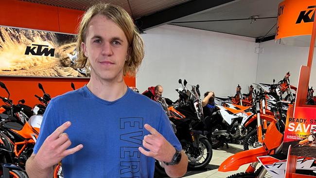 Tyler Webber, Gympie Motorcycle Club. Photo: contributed.