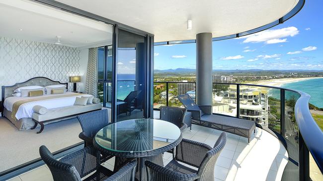 There are four full-floor residences remaining in the Sanbano Coolangatta tower, with prices starting at $2.375m.