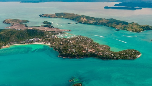 A woman has been flown to Mackay Base Hospital after a golf buggy incident on Hamilton Island.