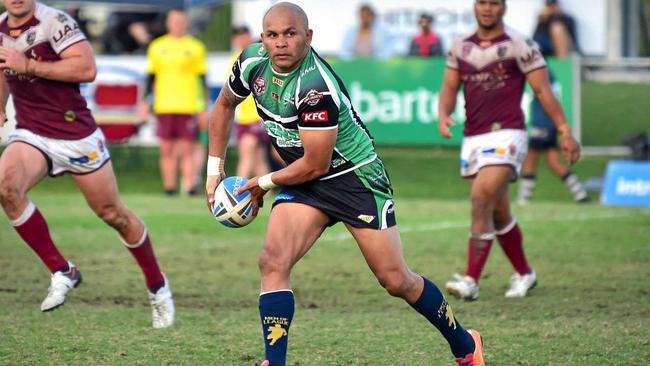 LEGEND: Former Cowboy Matt Bowen played his first game for the Townsville Blackhawks in round 12. Picture: Contributed