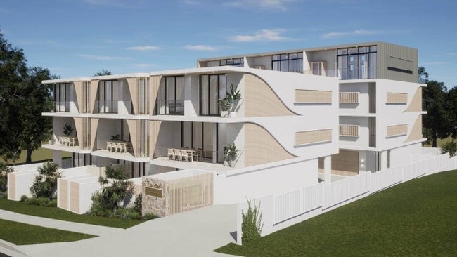 Renders of the proposed set of units for 17 and 19 Moffat St, Moffat Beach. Photo: DCM Building Design