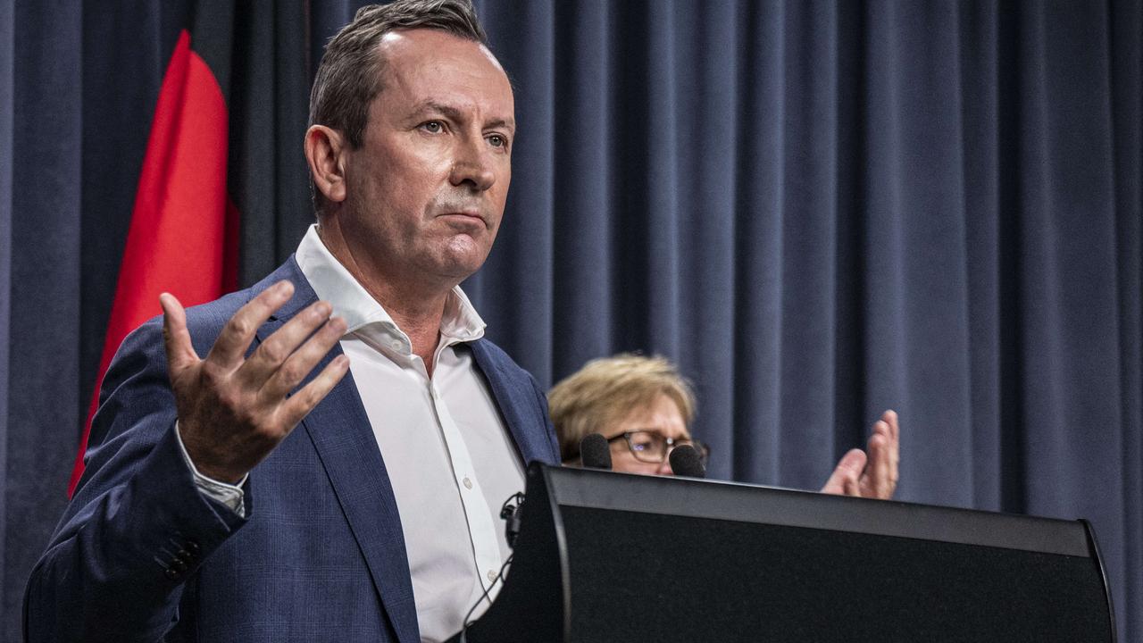 WA Premier Mark McGowan criticised NSW for it’s “half-baked” Covid-19 response. NCA NewsWire/Tony McDonough